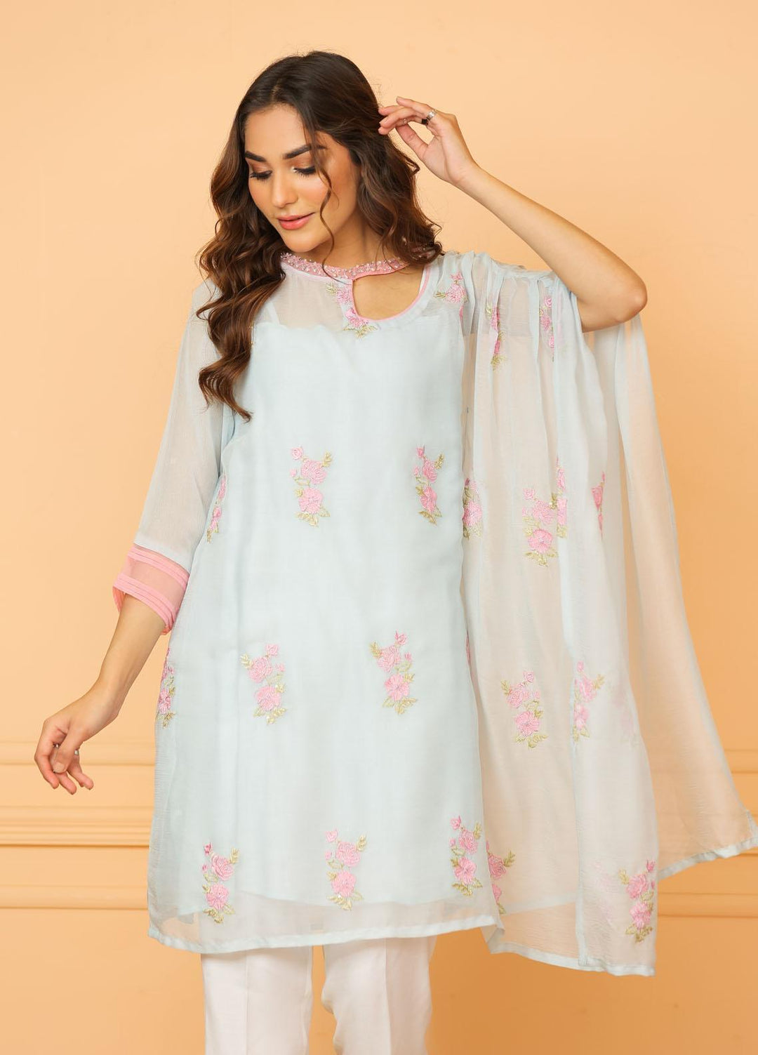 Kross Kulture Pret  Chiffon Shirt KX-21527