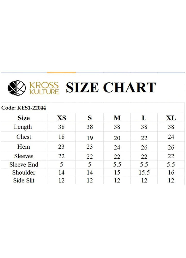 Kross Kulture Pret  Lawn Shirt KBS1-22044
