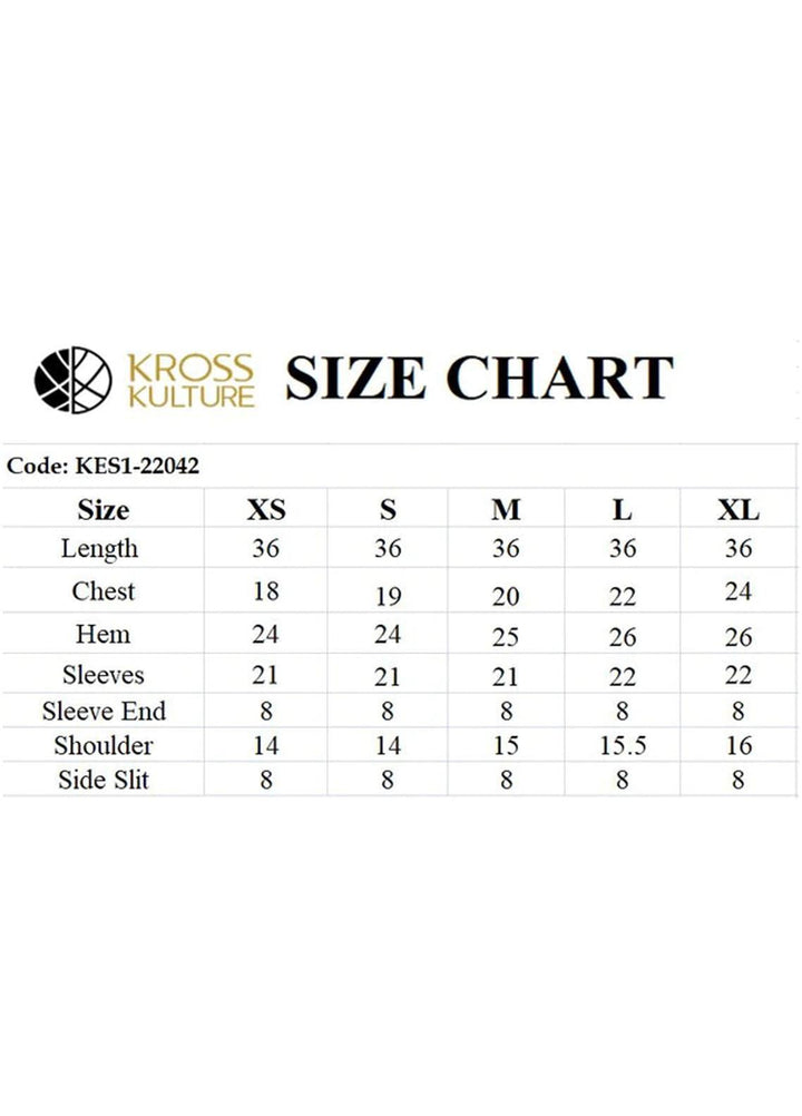 Kross Kulture Pret  Lawn Shirt KBS1-22042