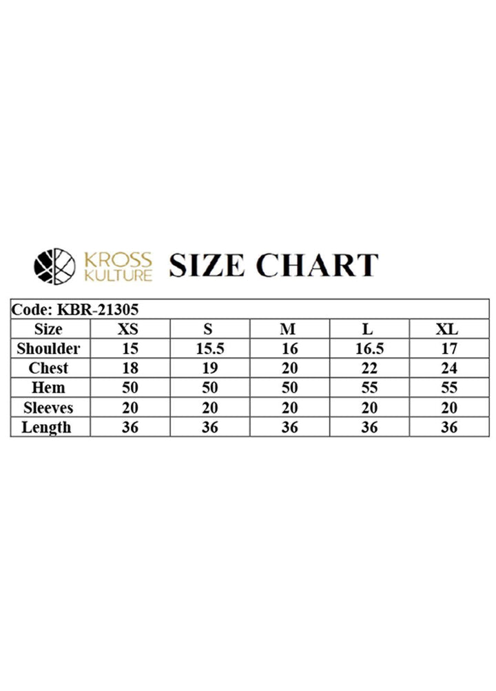 Kross Kulture Casual Pret  Cambric Shirt KBR-21305