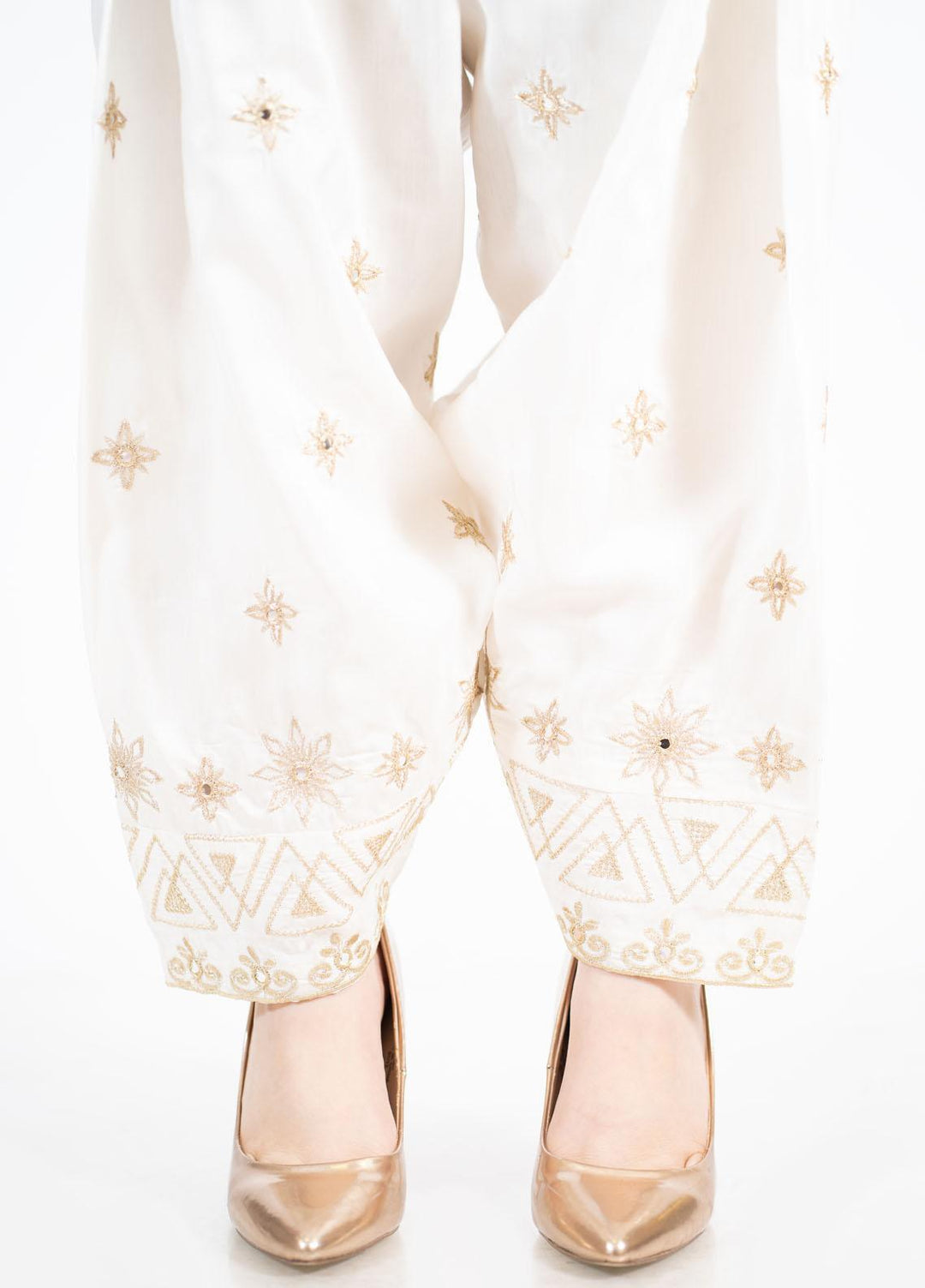 Kross Kulture Pret  Viscose Bottoms KTR-21860 B (White)