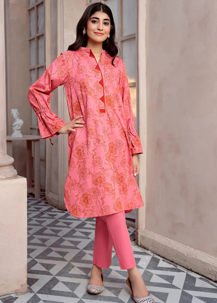 Kross Kulture Pret Casual Cambric 2 Piece Suit Coral KGL-00559