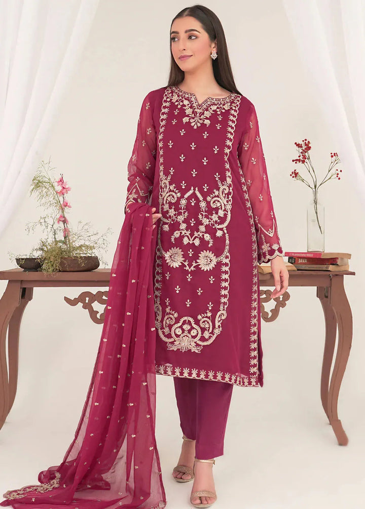 Kross Kulture Pret Casual Chiffon 3 Piece Suit Kai KLX-00507