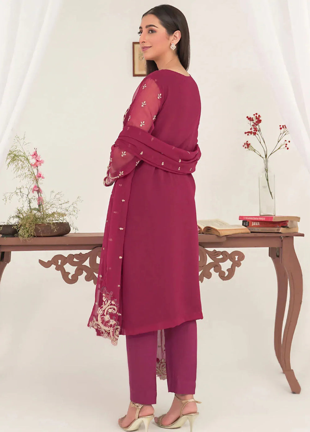 Kross Kulture Pret Casual Chiffon 3 Piece Suit Kai KLX-00507
