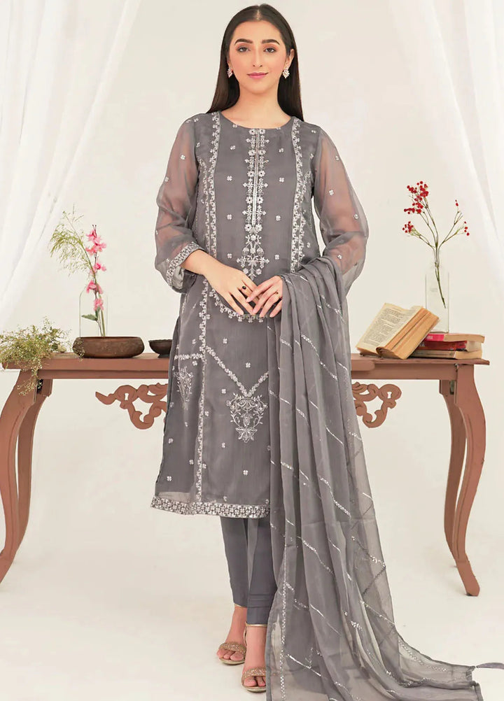 Kross Kulture Pret Casual Chiffon 3 Piece Suit Minara KLX-00509
