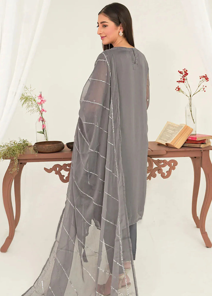 Kross Kulture Pret Casual Chiffon 3 Piece Suit Minara KLX-00509