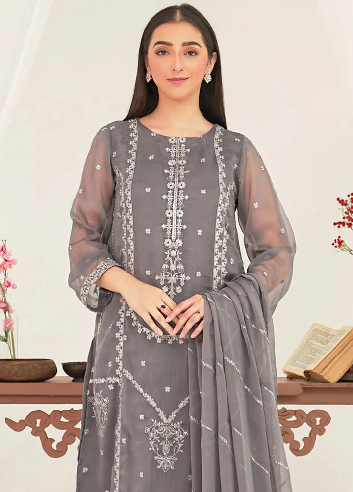 Kross Kulture Pret Casual Chiffon 3 Piece Suit Minara KLX-00509