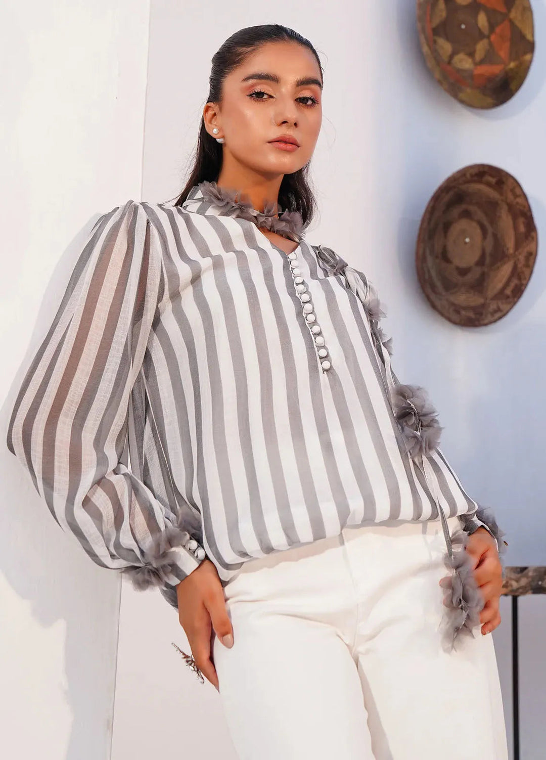 Kross Kulture Pret Casual Chiffon Kurti Boho Breeze KGL-01013