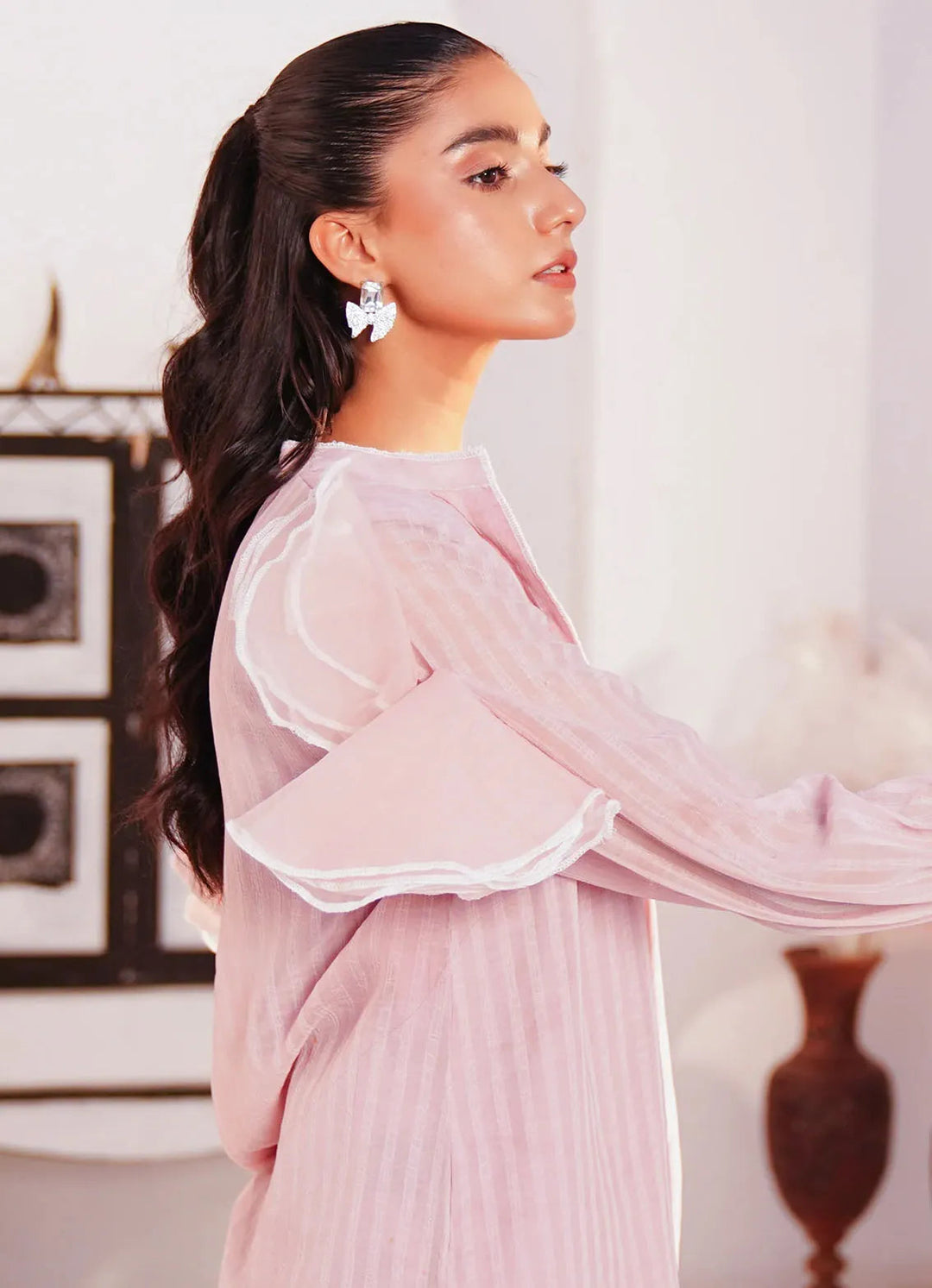 Kross Kulture Pret Casual Chiffon Kurti BreezyBloosom KGL-00985