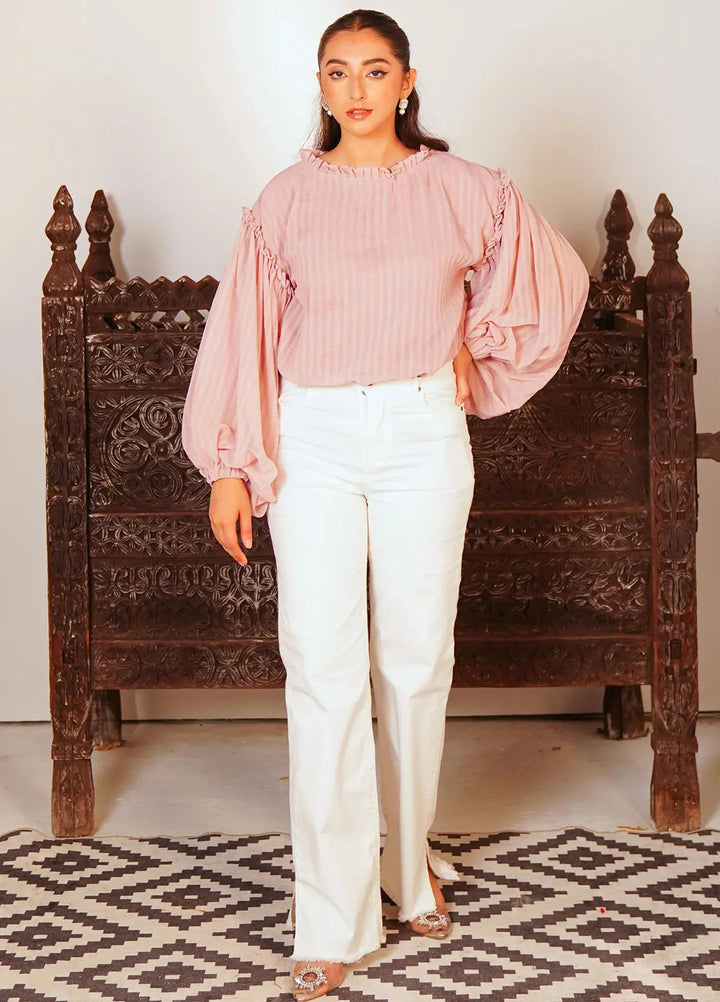 Kross Kulture Pret Casual Chiffon Kurti Doodle Drape KGL-00944