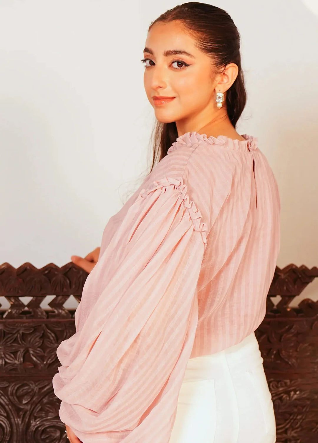 Kross Kulture Pret Casual Chiffon Kurti Doodle Drape KGL-00944