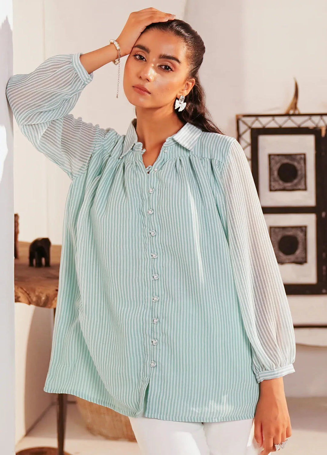 Kross Kulture Pret Casual Chiffon Kurti Journey Jiva KGL-01017