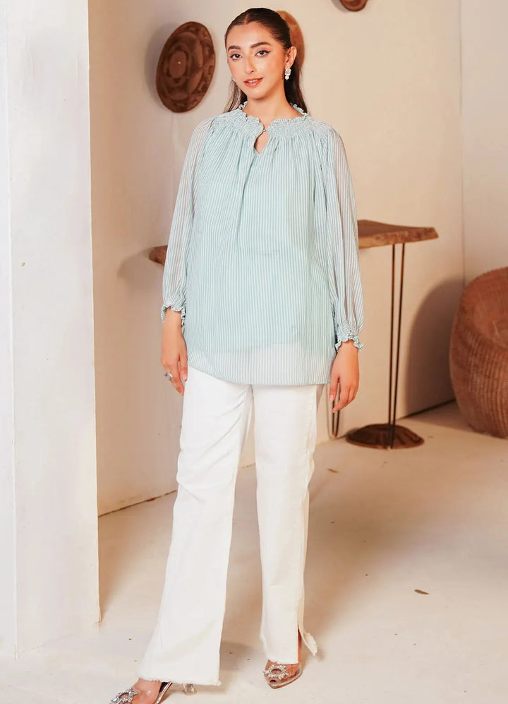 Kross Kulture Pret Casual Chiffon Kurti Metromoda KGL-00984