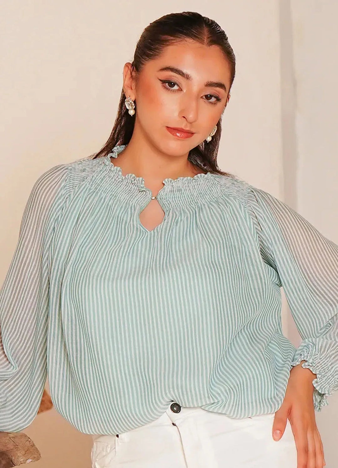 Kross Kulture Pret Casual Chiffon Kurti Metromoda KGL-00984