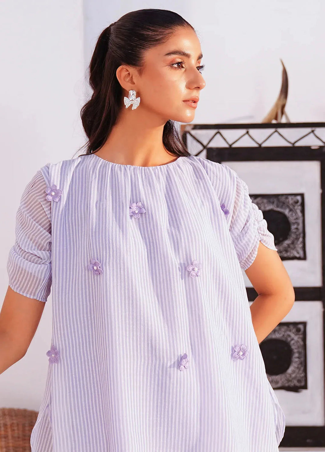 Kross Kulture Pret Casual Chiffon Kurti Subtle style KGL-01010