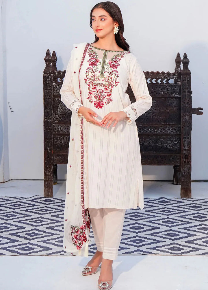 Kross Kulture Pret Casual Cotton 3 Piece Suit Rania KE-00918