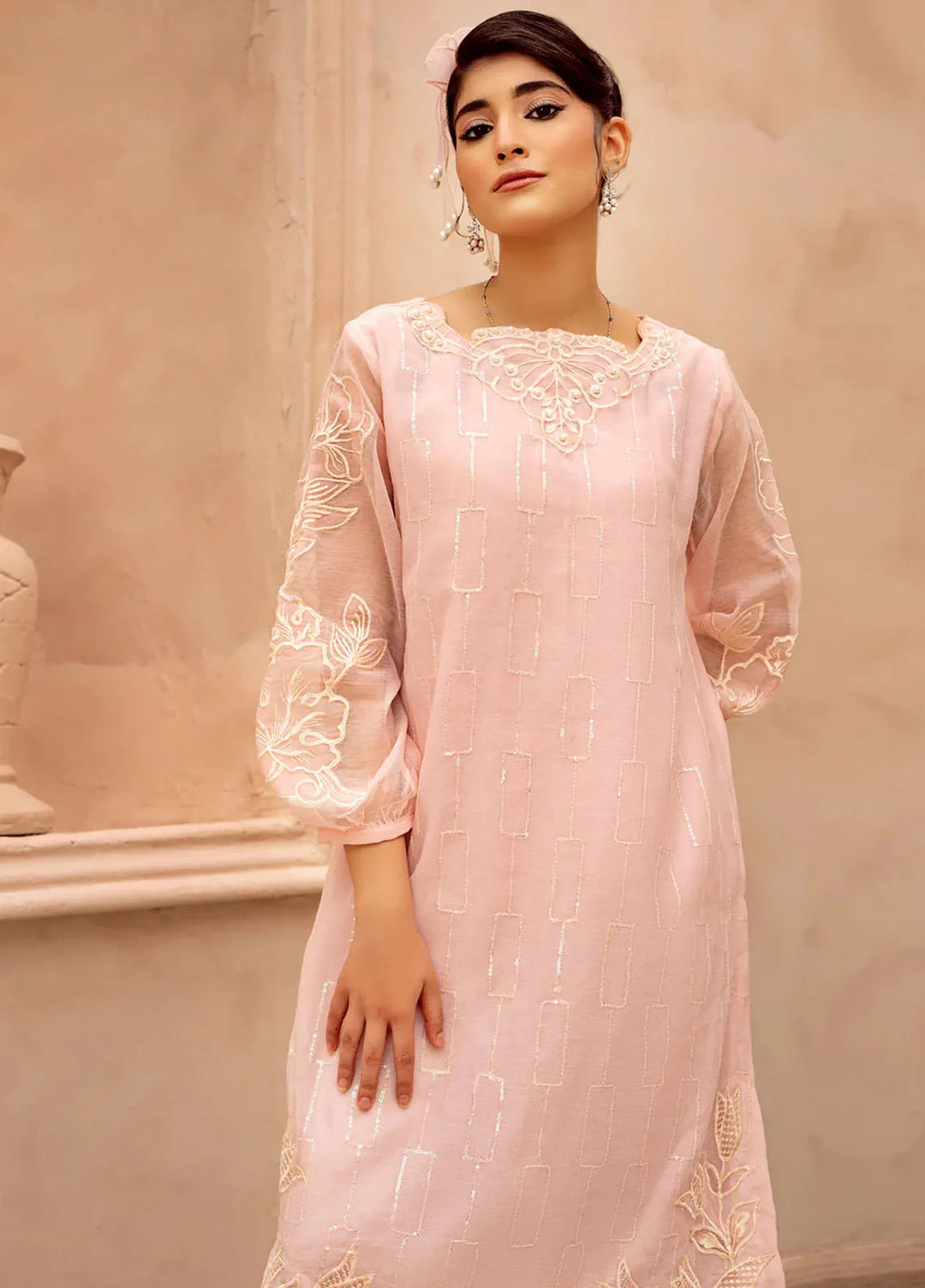 Kross Kulture Pret Casual Cotton Net 2 Piece Suit KLX-00531