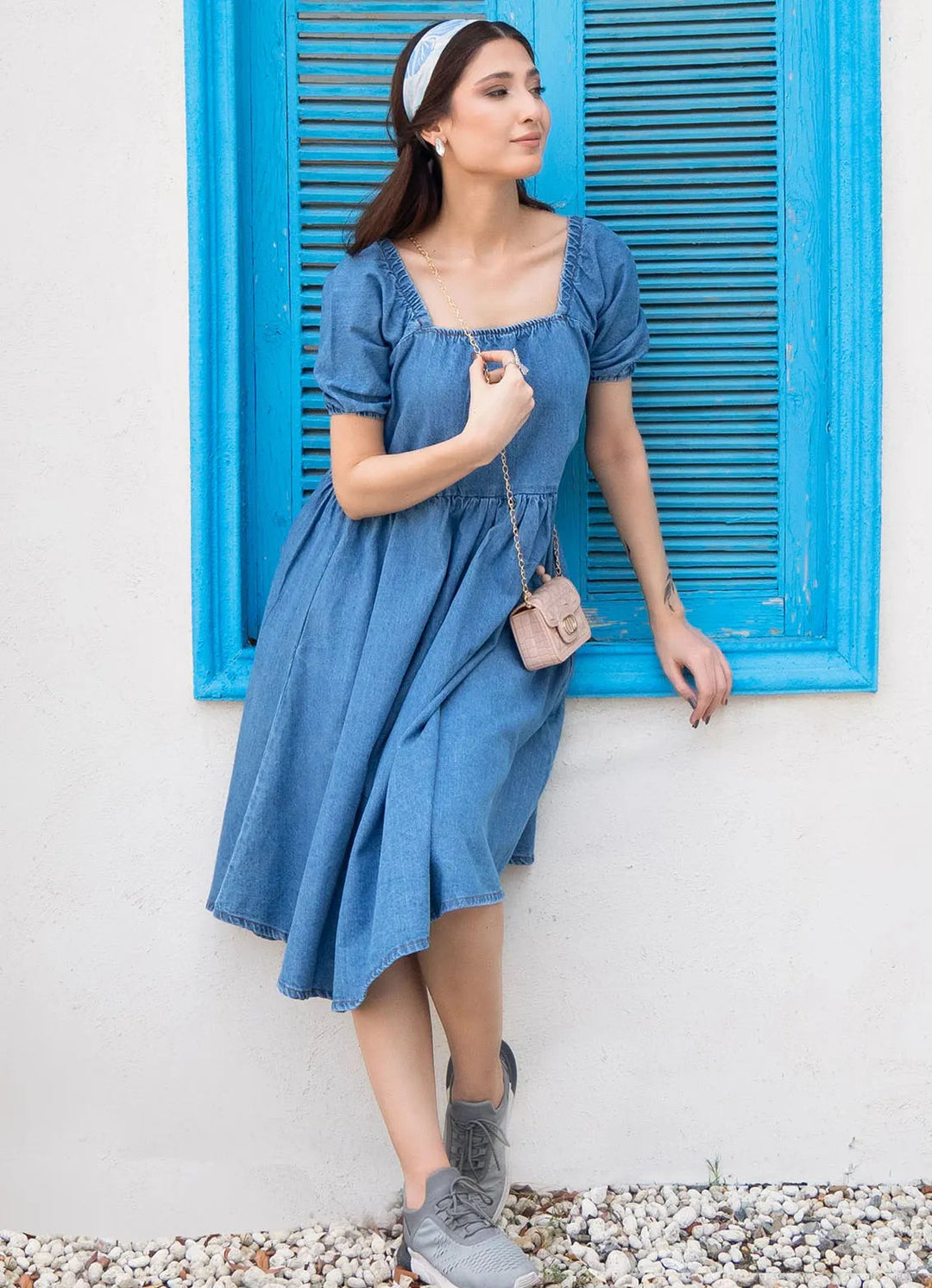 Kross Kulture Pret Casual Denim Kurti KGL-01051