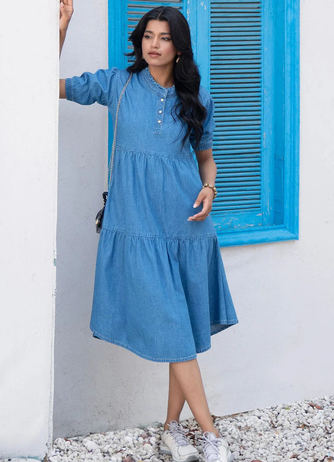 Kross Kulture Pret Casual Denim Kurti KGL-01052
