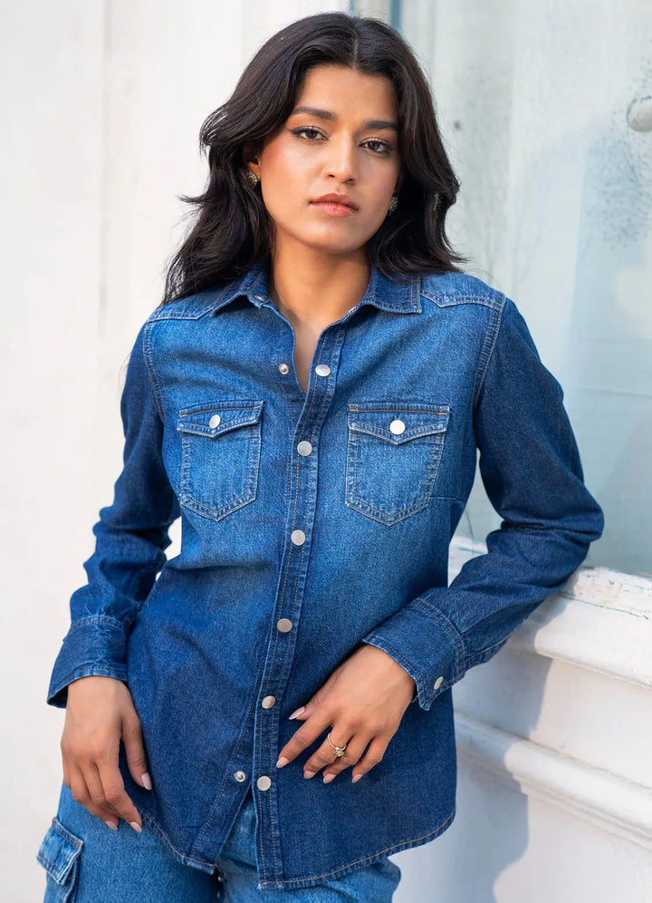 Kross Kulture Pret Casual Denim Kurti KGL-01055