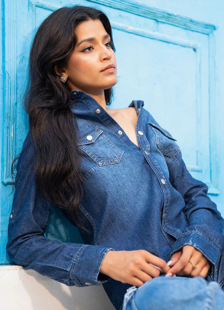 Kross Kulture Pret Casual Denim Kurti KGL-01055