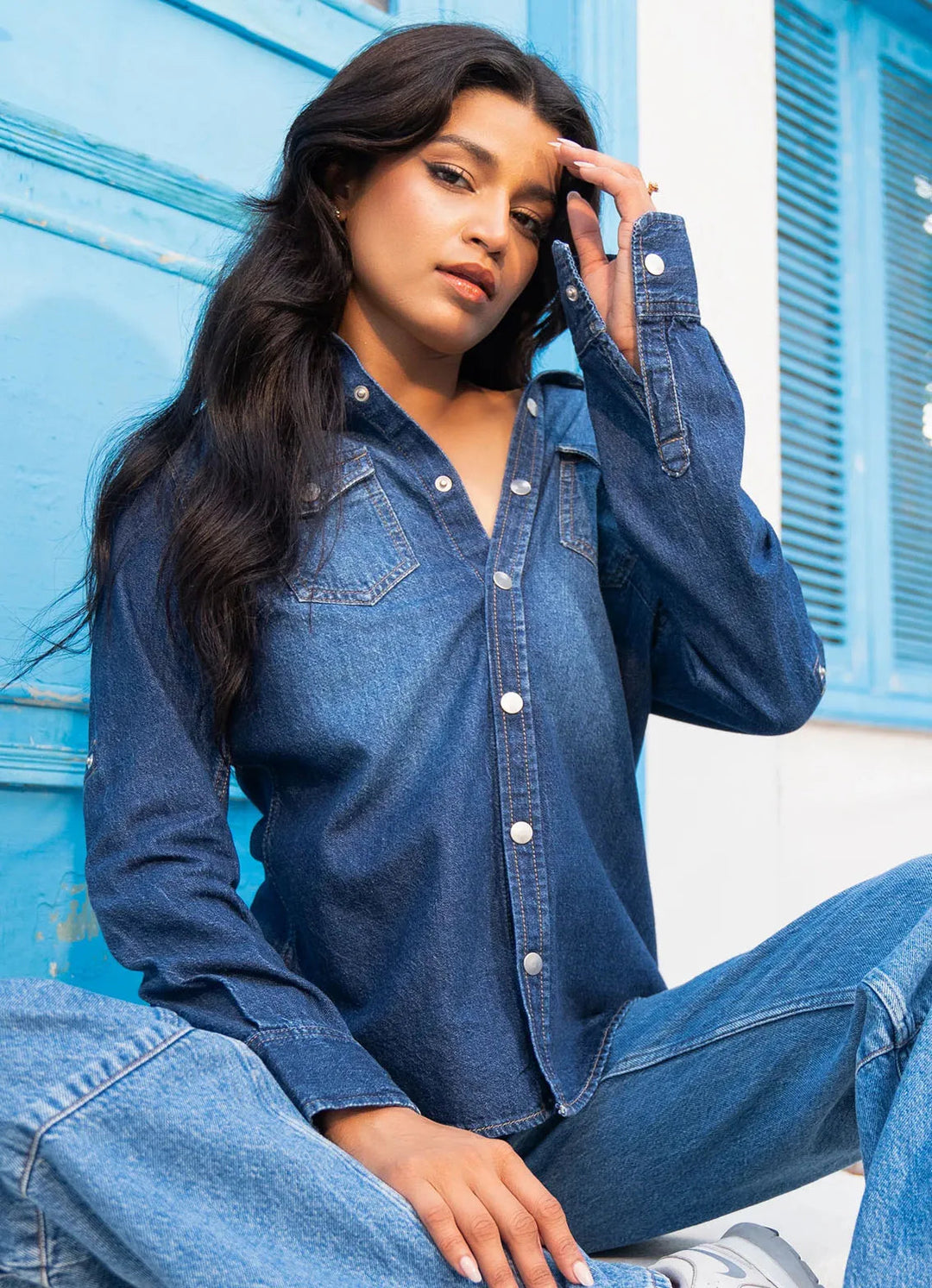 Kross Kulture Pret Casual Denim Kurti KGL-01055