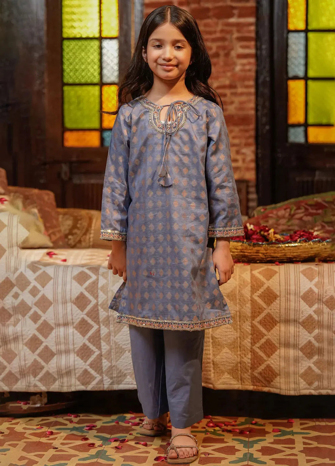 Kross Kulture Pret Casual Jacquard 2 Piece Suit SKE-340