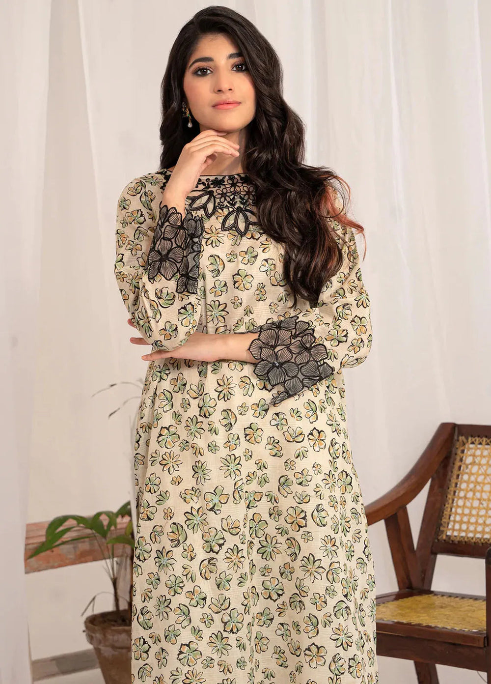 Kross Kulture Pret Casual Lawn 2 Piece Suit Caramel KGL-00803