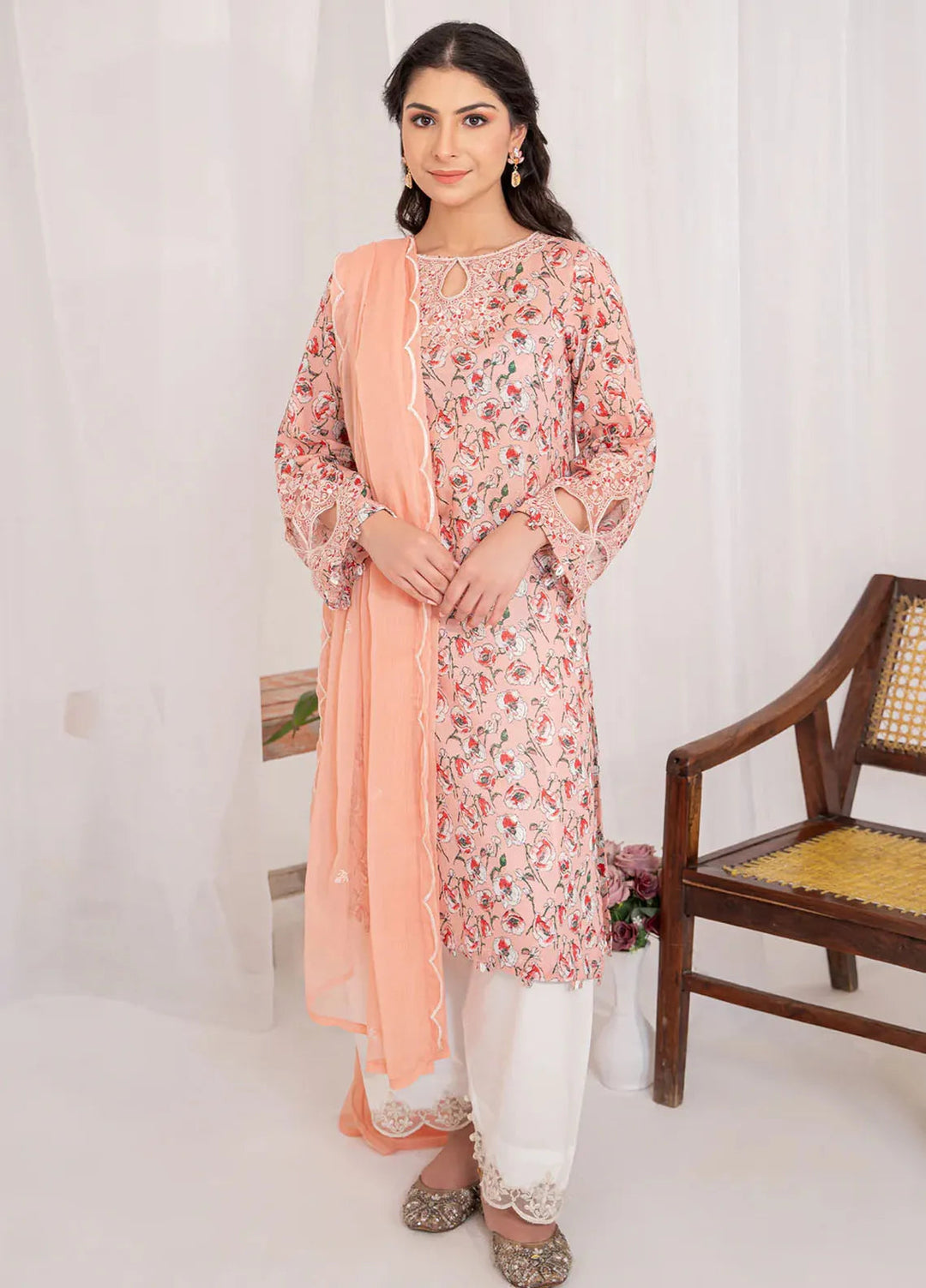 Kross Kulture Pret Casual Lawn 3 Piece Suit Avila  KGL-00804