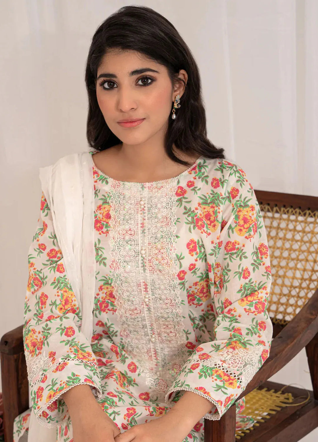 Kross Kulture Pret Casual Lawn 3 Piece Suit Elaine KGL-00806