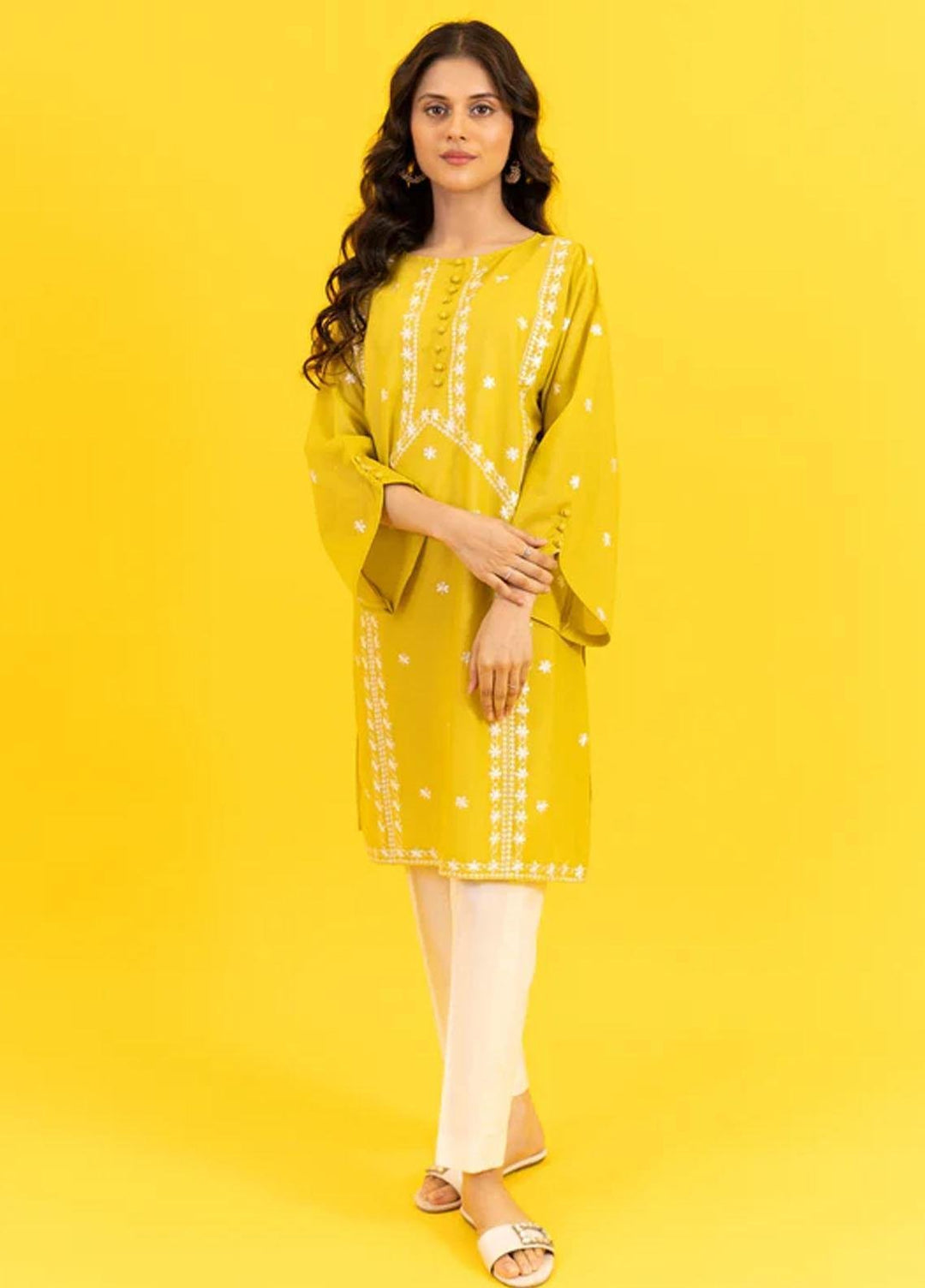 Kross Kulture Pret Casual Lawn Shirt KK22MS KBE2-22353 LIGHT OLIVE