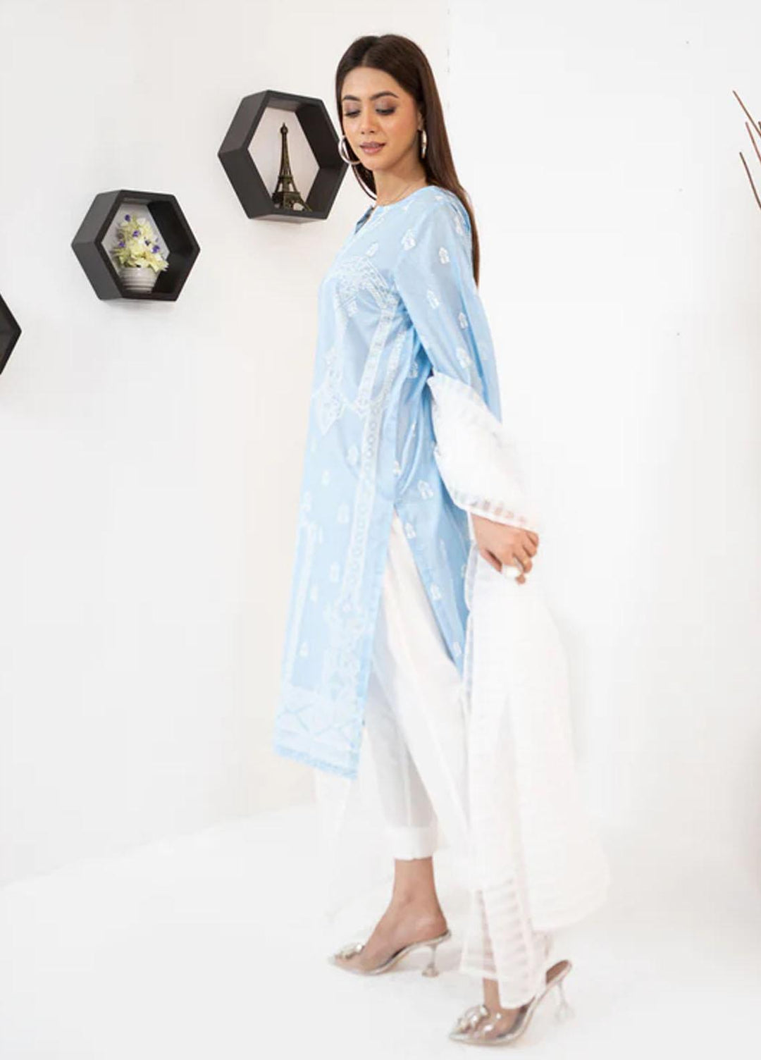 Kross Kulture Pret Casual Lawn 2 Piece KK22MS KPE1-22192 SKY BLUE