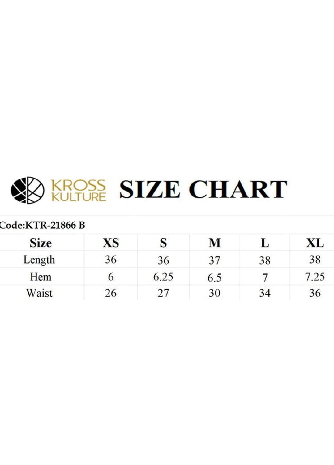 Kross Kulture Pret  Cotton Bottoms KTR-21866 B (Black)