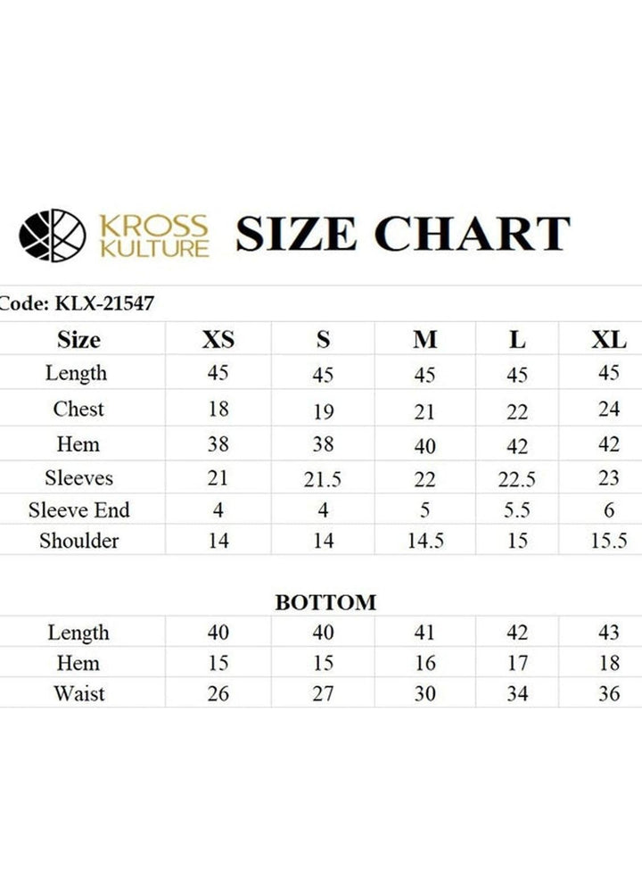 Kross Kulture Pret  Cotton Net 3 Piece Suit KLX-21547