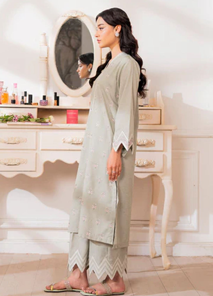 Kross Kulture Pret Embroidered Cotton 2 Piece Suit 0001560-SGR