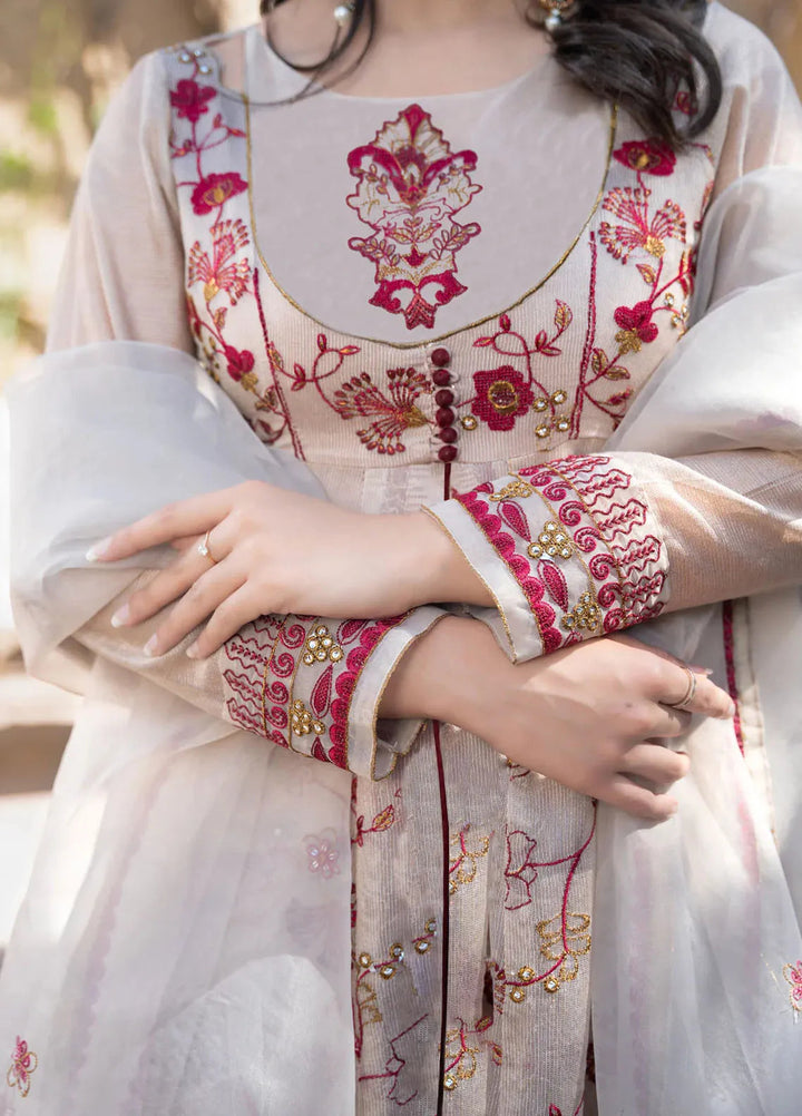 Kross Kulture Pret Embroidered Cotton Net 3 Piece Suit Agastya KKSG-00534