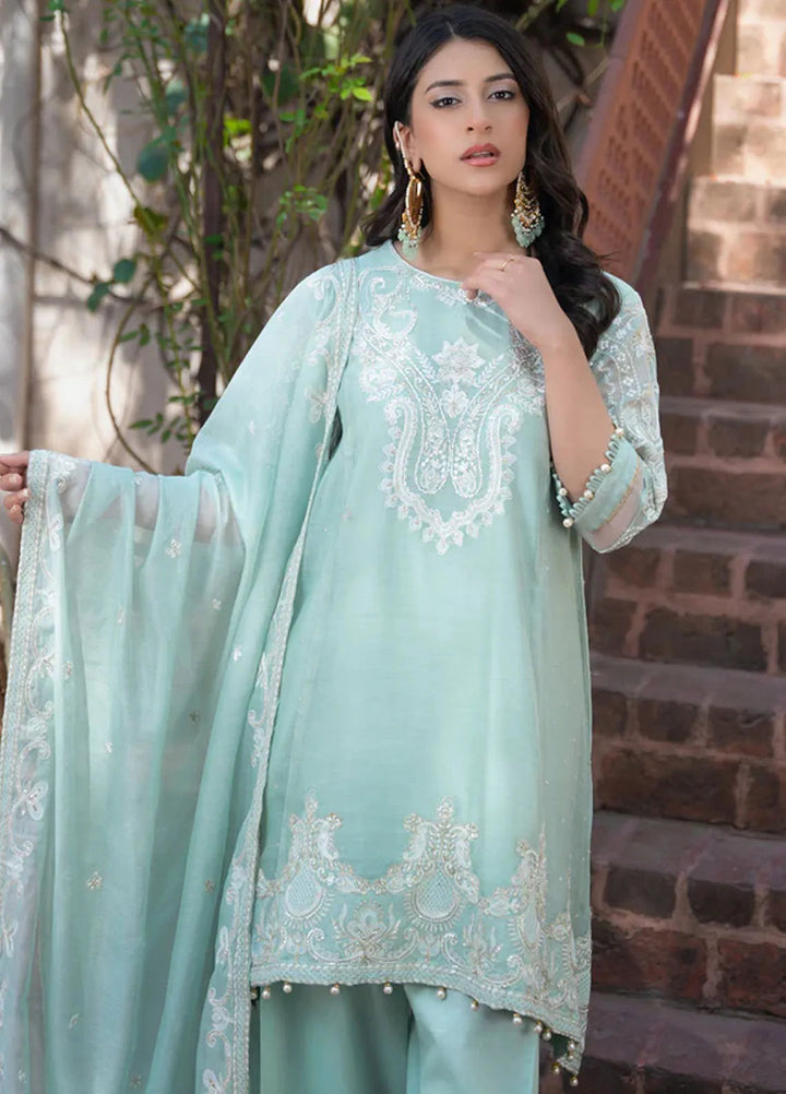 Kross Kulture Pret Embroidered Cotton Net 3 Piece Suit Mia KKSG-00535