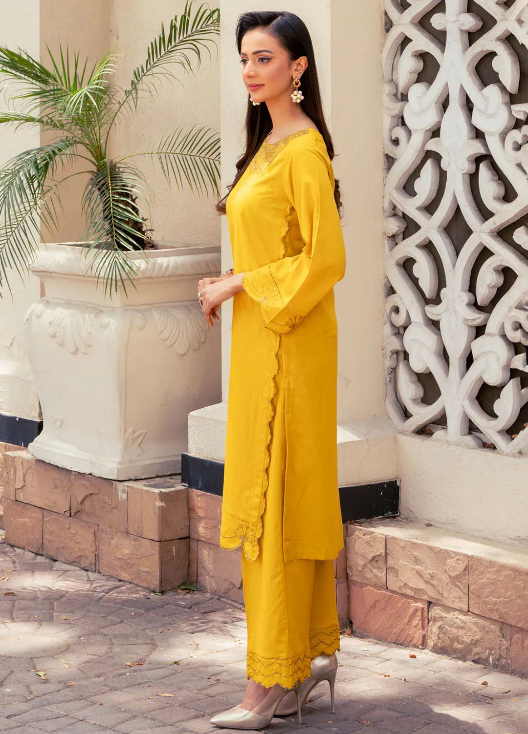 Kross Kulture Pret Embroidered Lawn 2 Piece Suit Sage KE-00831