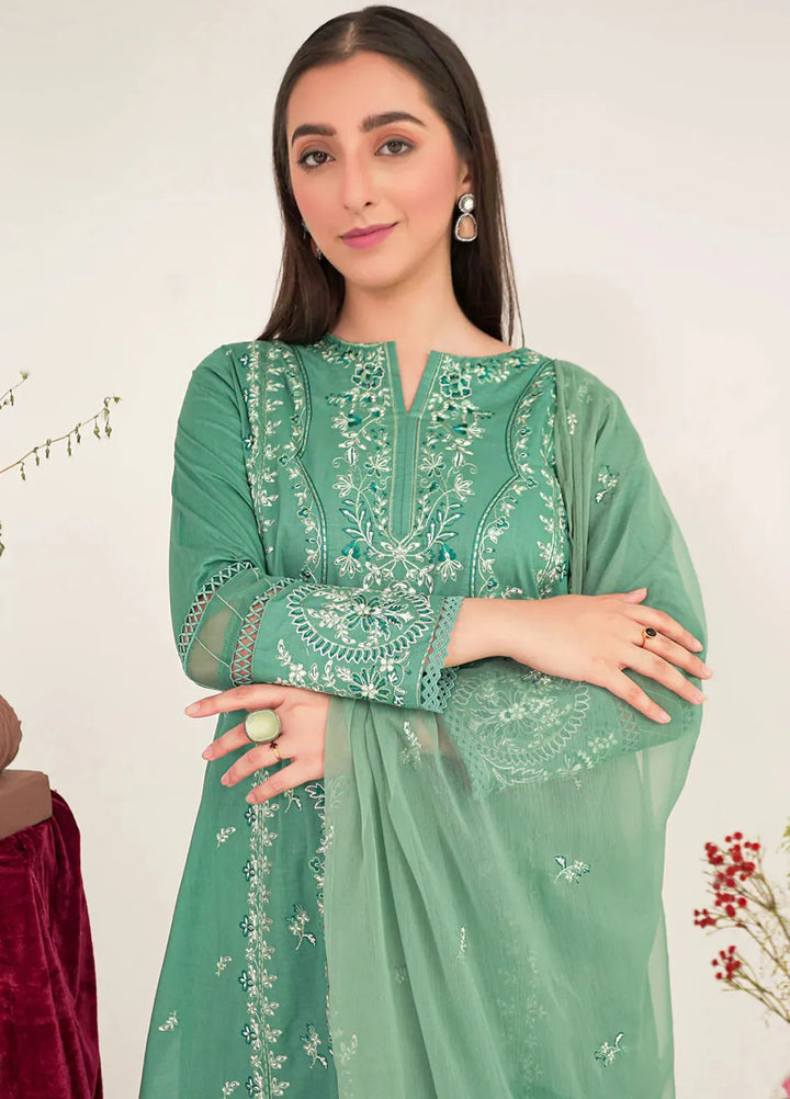 Kross Kulture Pret Embroidered Lawn 3 Piece Suit Ansa KE-00718