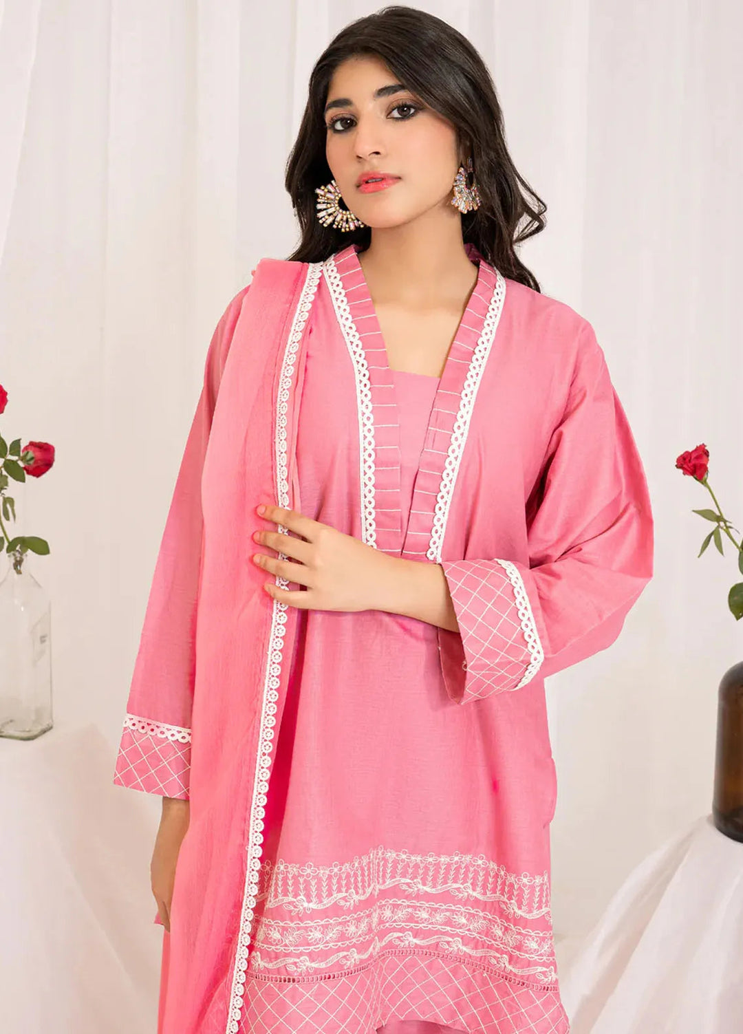 Kross Kulture Pret Embroidered Lawn 3 Piece Suit Ayn KKSG-00780