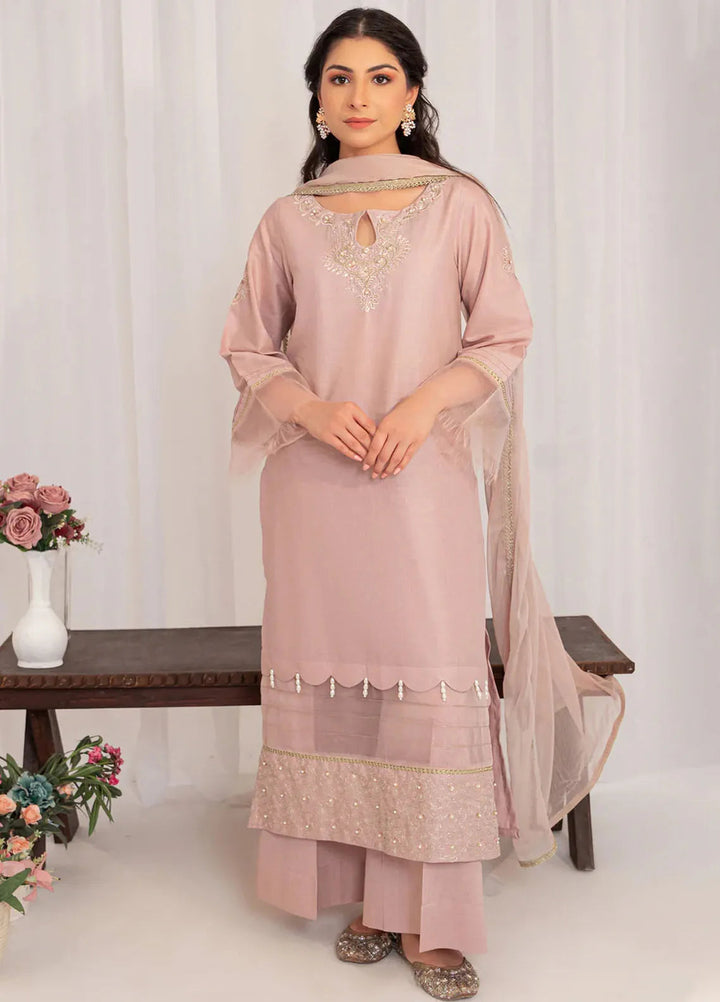 Kross Kulture Pret Embroidered Lawn 3 Piece Suit Mor KKSG-00782