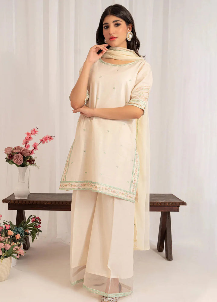 Kross Kulture Pret Embroidered Lawn 3 Piece Suit Qalb KKSG-00779