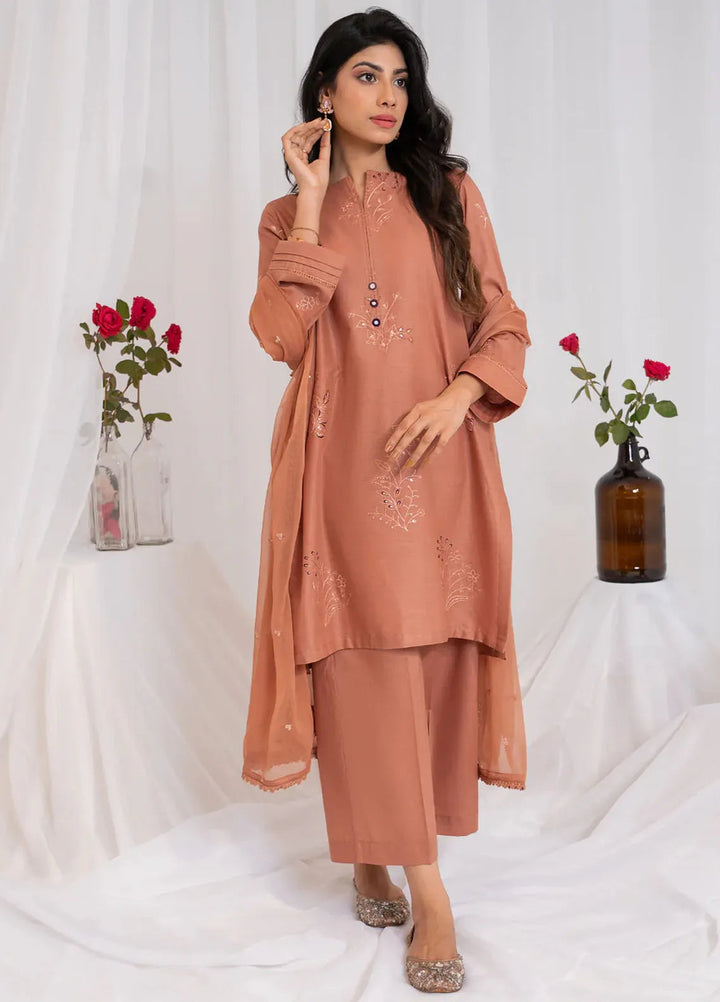Kross Kulture Pret Embroidered Lawn 3 Piece Suit Zeest KKSG-00778