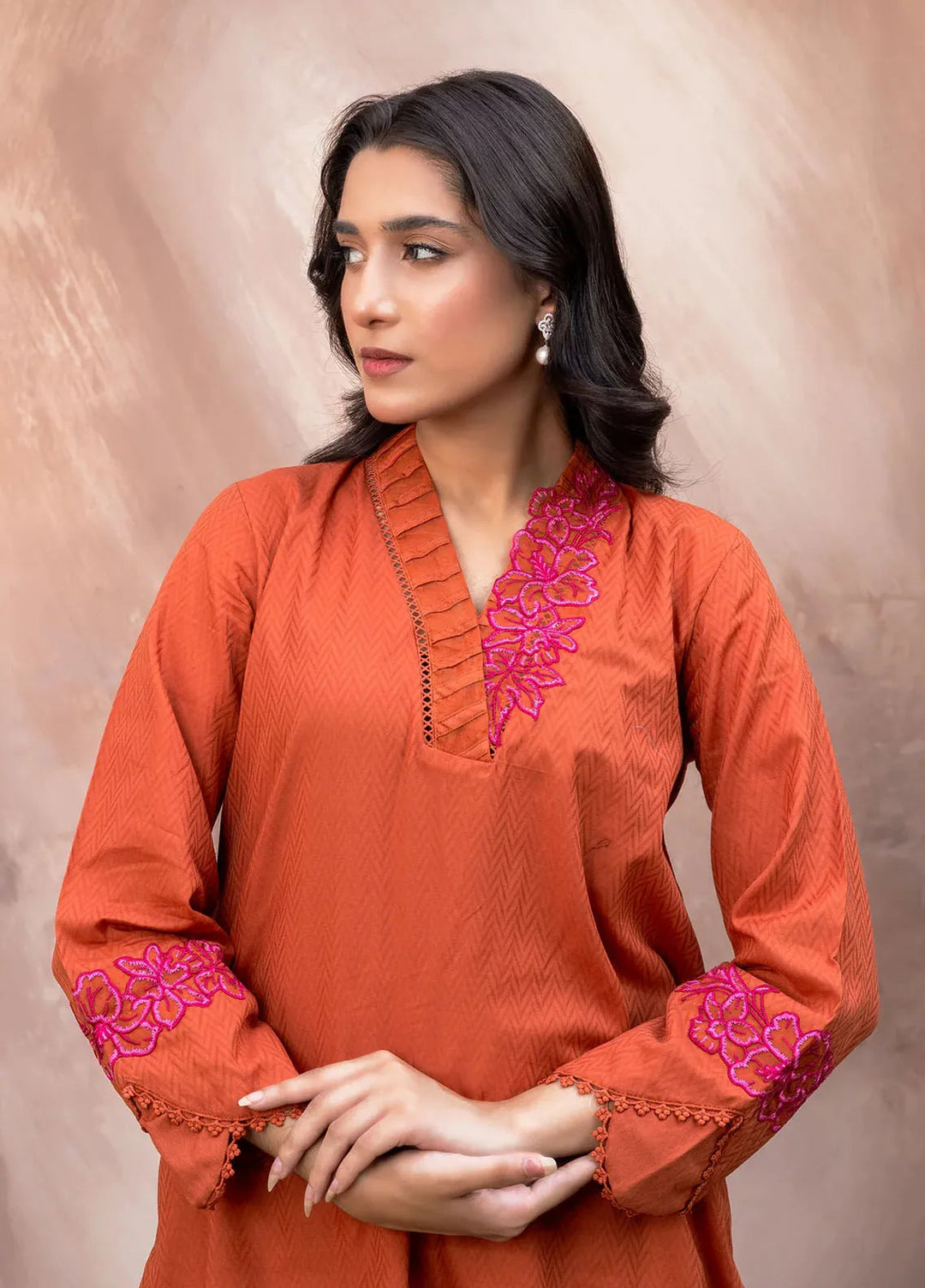 Kross Kulture Pret Embroidered Lawn Kurti mair KGL-00953