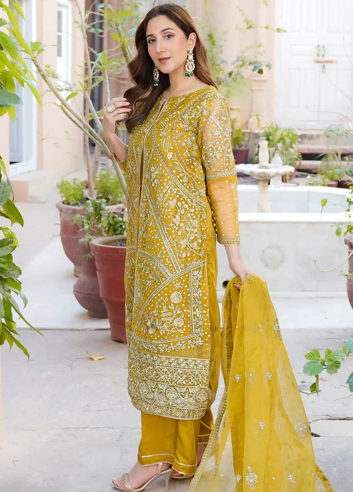 Kross Kulture Pret Embroidered Organza 3 Piece Suit Riaan KLX-00521