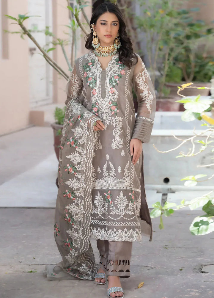 Kross Kulture Pret Embroidered Organza 3 Piece Suit Zaria KLX-00522