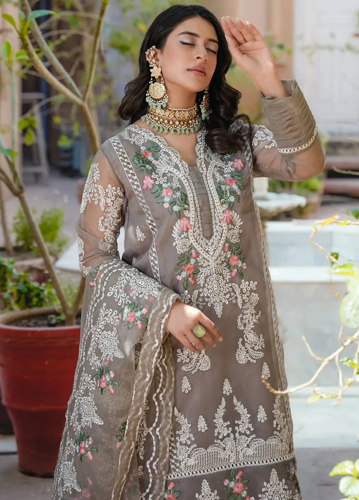 Kross Kulture Pret Embroidered Organza 3 Piece Suit Zaria KLX-00522
