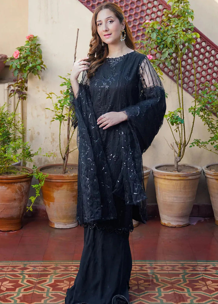 Kross Kulture Pret Embroidered Poly Net 3 Piece Suit Jenica KKSG-00537