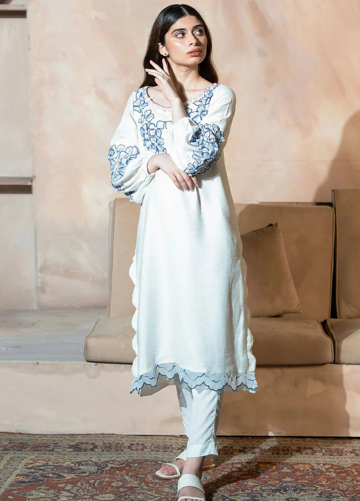 Kross Kulture Pret Embroidered Silk Kurti WHIMSICLE GARDEN KGL-00739