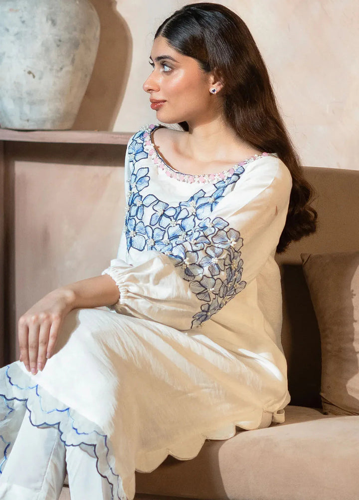 Kross Kulture Pret Embroidered Silk Kurti WHIMSICLE GARDEN KGL-00739